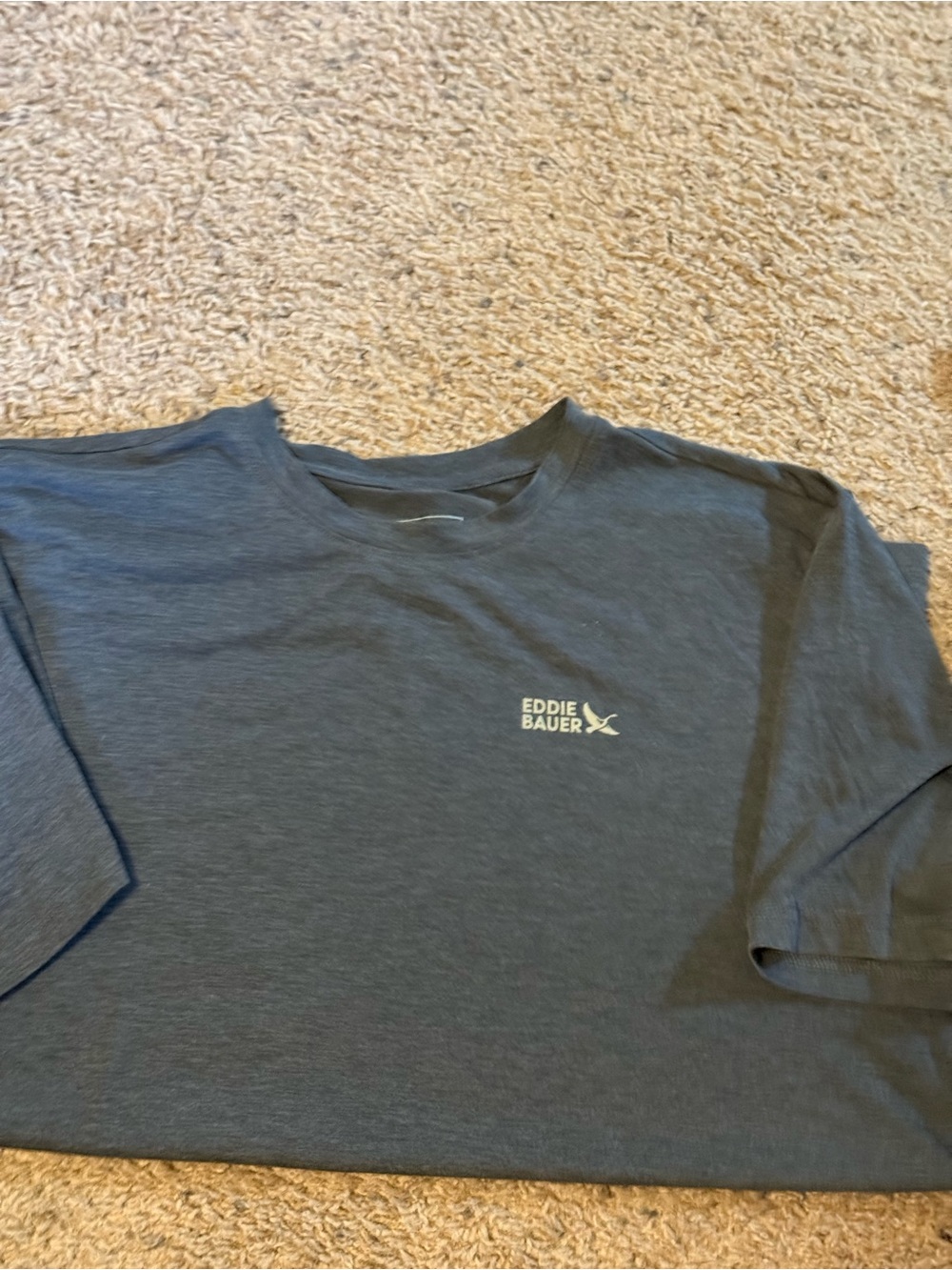 Eddie Bauer Men's Short Sleeve Crewneck T-Shirt — Grey